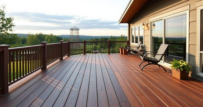Deck PVC imitando madeira é a escolha perfeita para sua área externa Deck PVC imitando madeira é a escolha perfeita para sua área externa