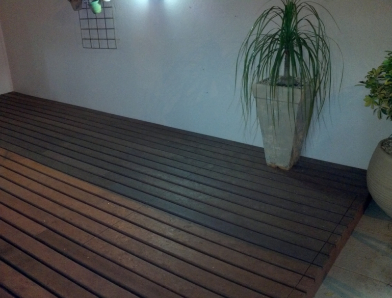 Deck de Madeira para Sacada de Apartamento Itaim - Deck para Parede de Apartamento