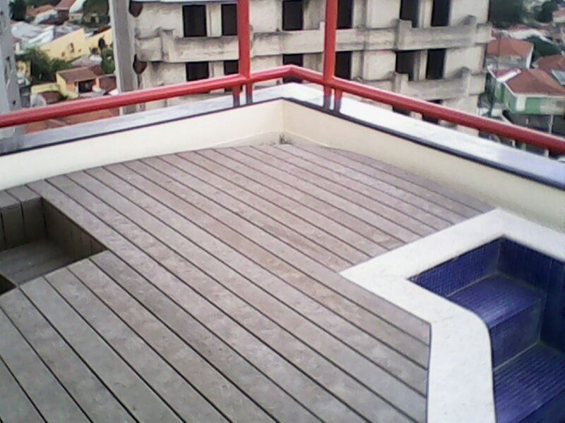 Deck de Madeira Plástica WPC Jardim Tranquilidade - Deck em WPC