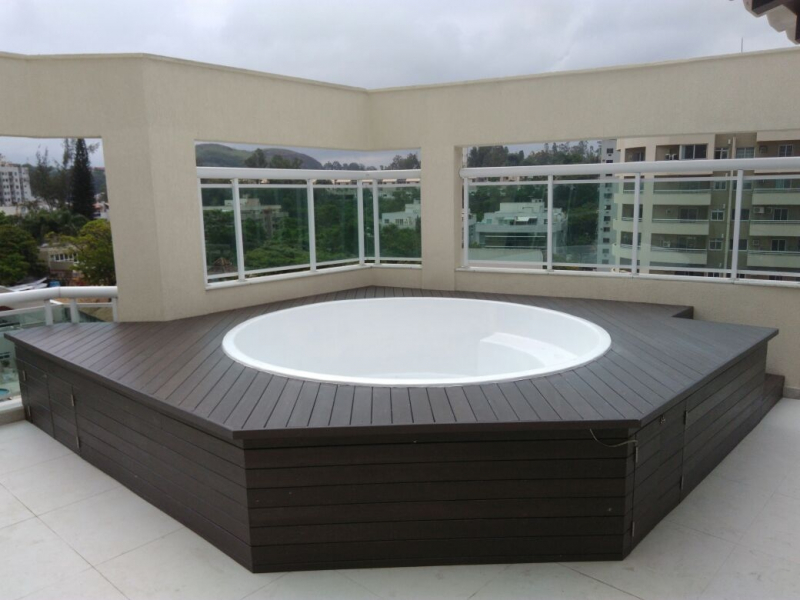 Deck de Madeiras Ecológicas para Spa Jardim Iguatemi - Piso Deck Ecológico para Spa