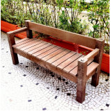 banco de jardim de madeira plástica preço Porto Velho