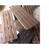 banco de madeira plástica em SP preço Ibirapuera