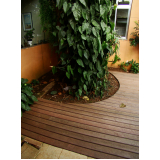 deck de madeira estrutura Jardim Tranquilidade
