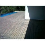 deck de madeira vertical Vila Galvão