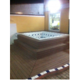 deck de madeiras plásticas para spa Jardim Tranquilidade