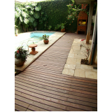 deck para piscinas de madeiras plásticas Ermelino Matarazzo