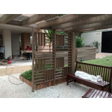 pergolado de madeira ecológica preço Jardim Paulistano