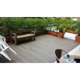 piso deck de madeira ecológica Itaim