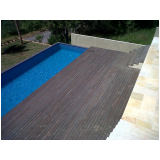 piso deck de madeira Parque São Lucas