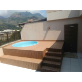 quanto custa piso deck para piscina em São Paulo Bananal